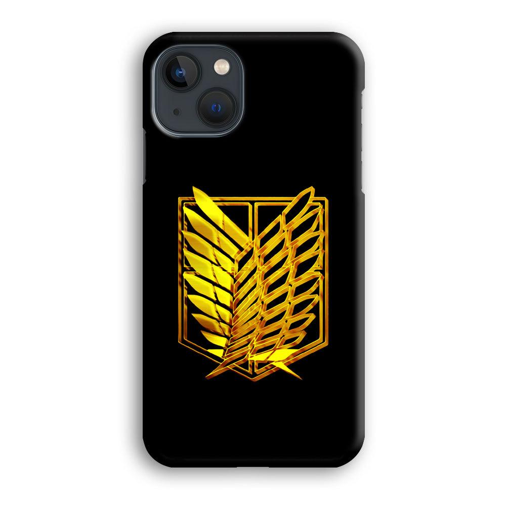 The Survey Corps Gold iPhone 13 Mini Case-Plastic / Full Wrap (3D Case)-Xtracase