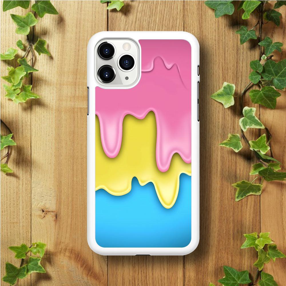 Three Cream Melts iPhone 11 Pro Case-Rubber / White (2D Case)-Xtracase
