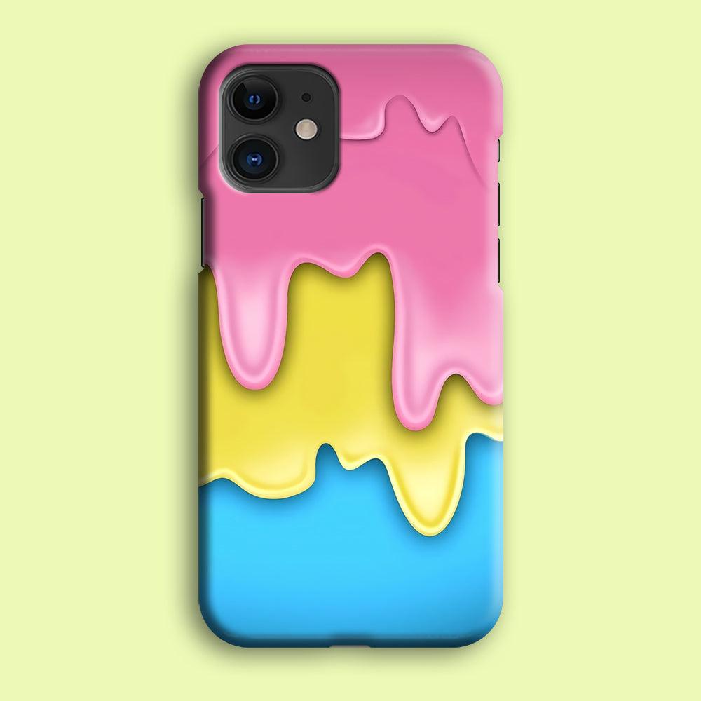 Three Cream Melts iPhone 12 Mini Case-Plastic / Full Wrap (3D Case)-Xtracase