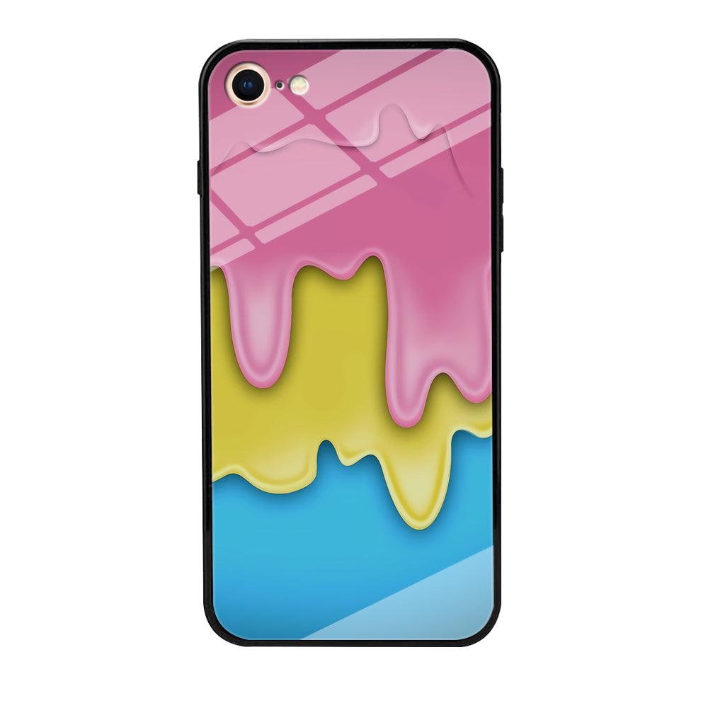 Three Cream Melts iPhone 7 Case-Tempered Glass Case-Xtracase