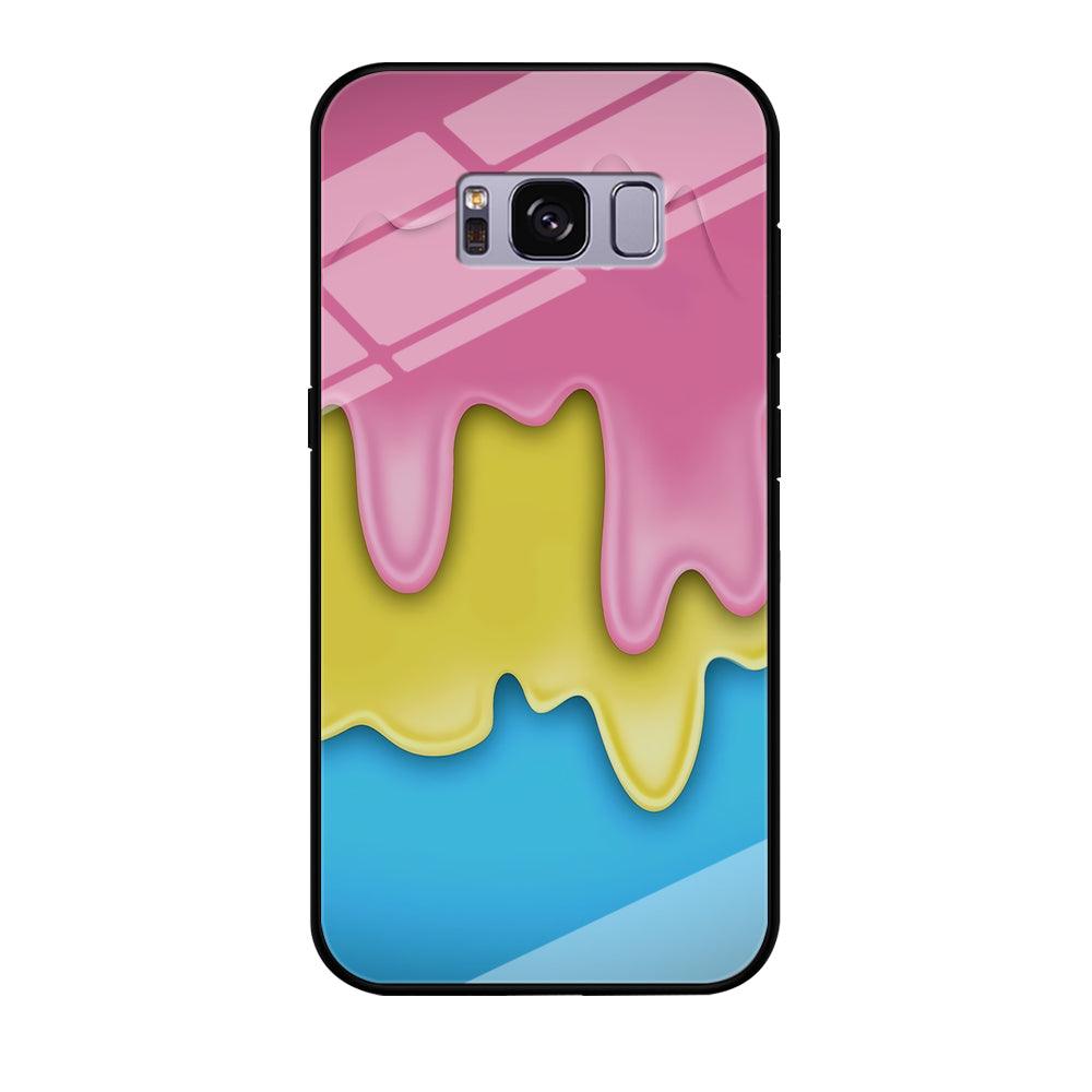 Three Cream Melts Samsung Galaxy S8 Case-Tempered Glass Case-Xtracase