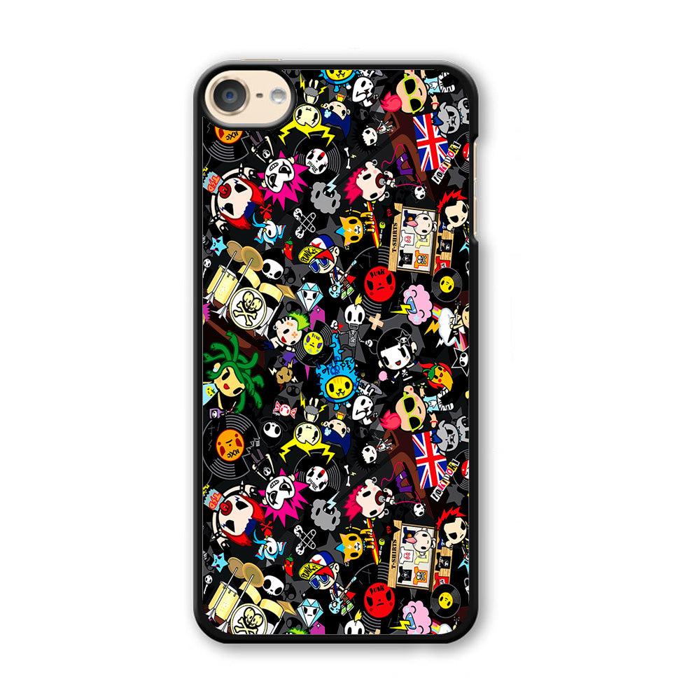 Tokidoki Punk Rock Band iPod Touch 6 Case-Plastic / Full Wrap (3D Case)-Xtracase