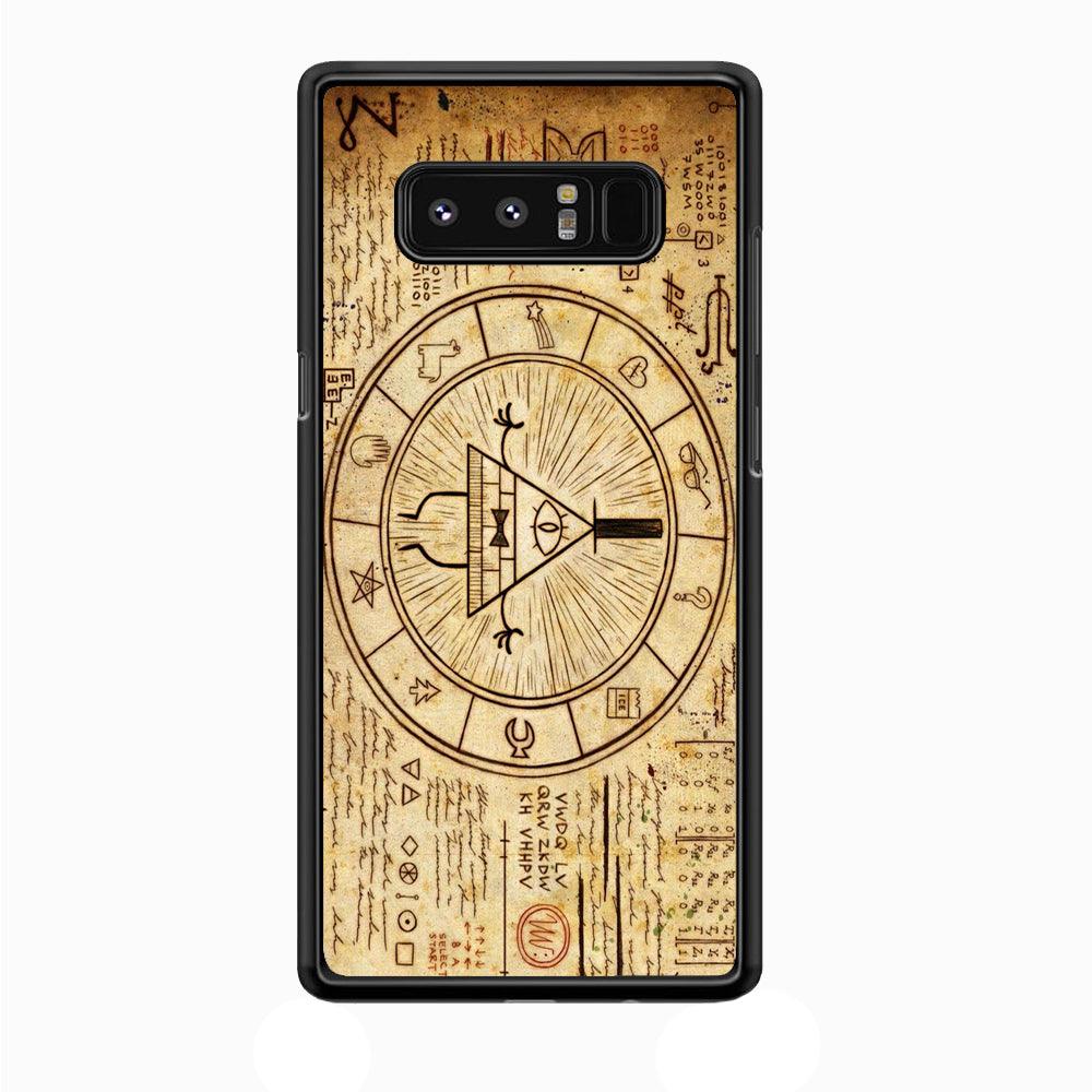 Treasure Map Gravity Falls Samsung Galaxy Note 8 Case-Plastic / Full Wrap (3D Case)-Xtracase