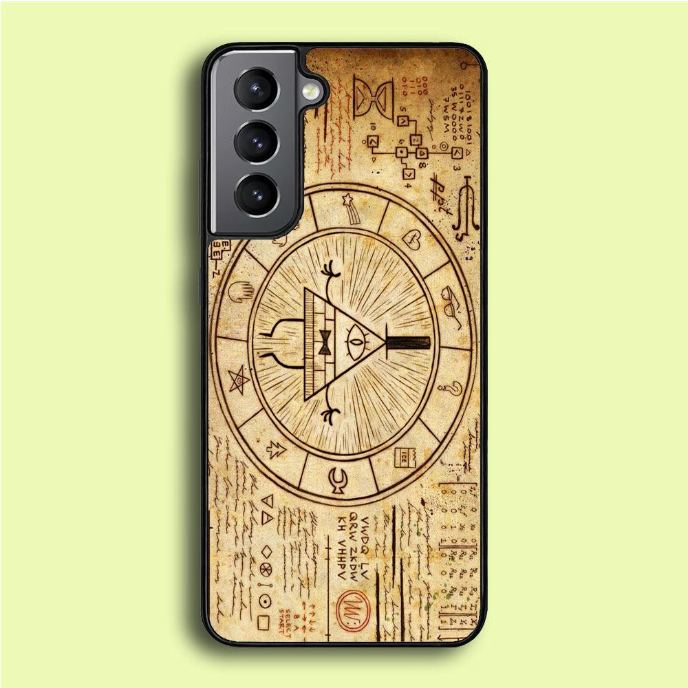 Treasure Map Gravity Falls Samsung Galaxy S21 Plus Case-Plastic / Full Wrap (3D Case)-Xtracase