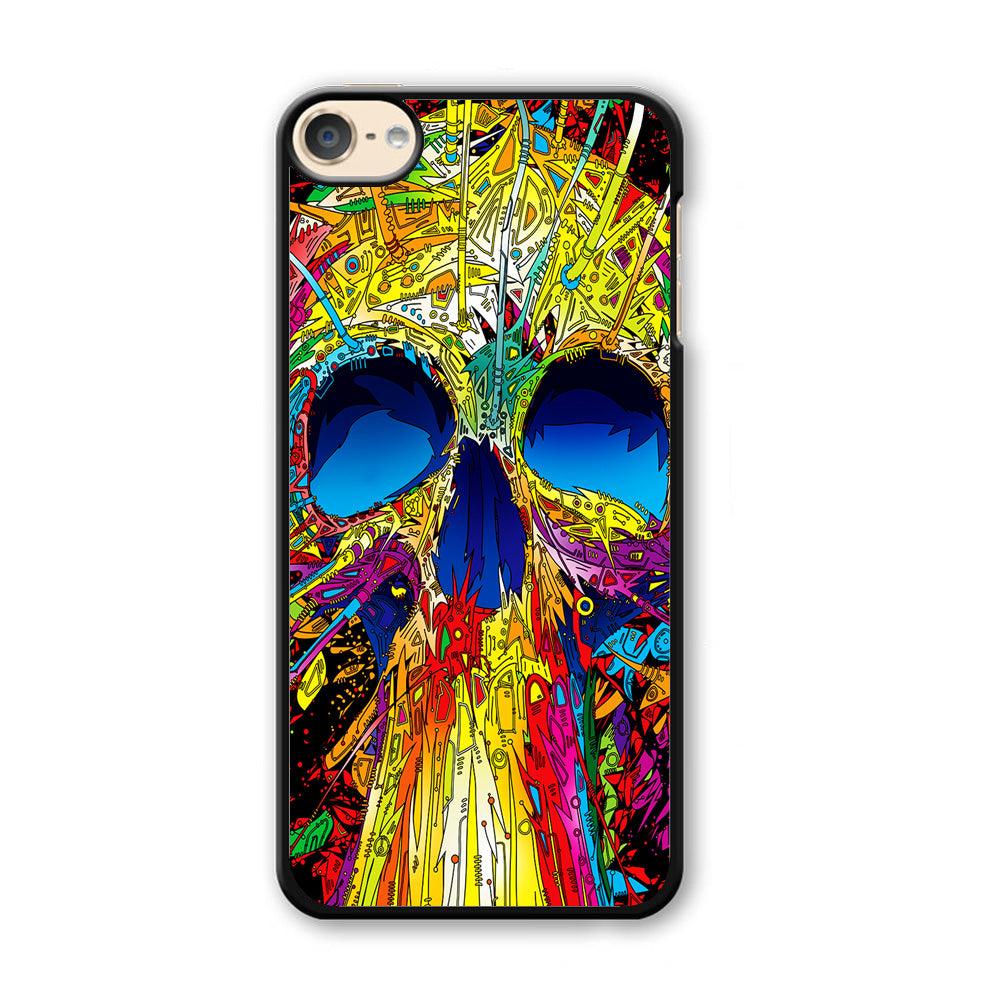 Trippy Skull Abstract iPod Touch 6 Case-Plastic / Full Wrap (3D Case)-Xtracase