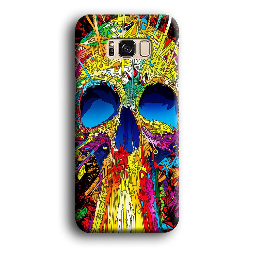 Trippy Skull Abstract Samsung Galaxy S8 Case-Plastic / Full Wrap (3D Case)-Xtracase