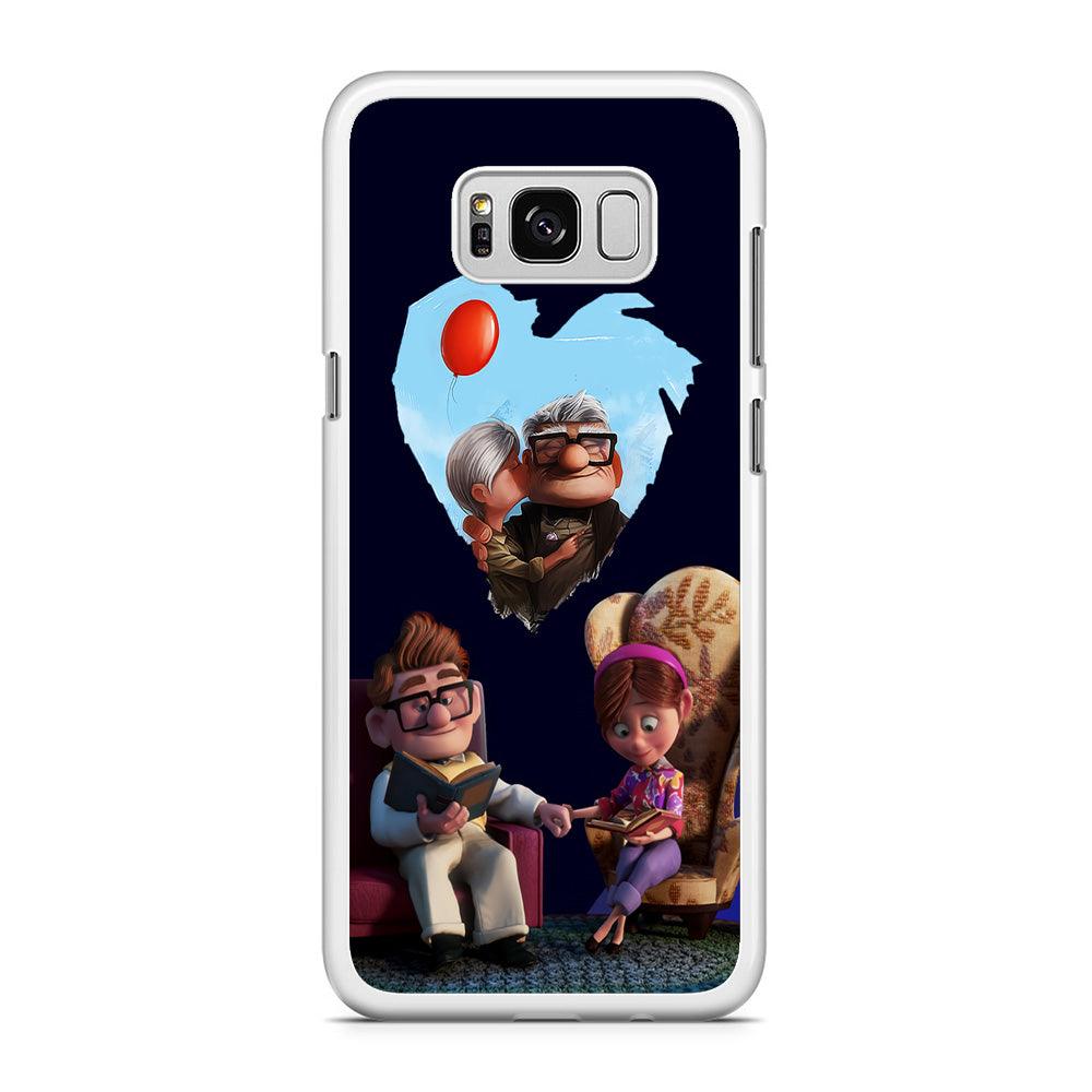 UP Ellie Carl True Love Samsung Galaxy S8 Case-Rubber / White (2D Case)-Xtracase