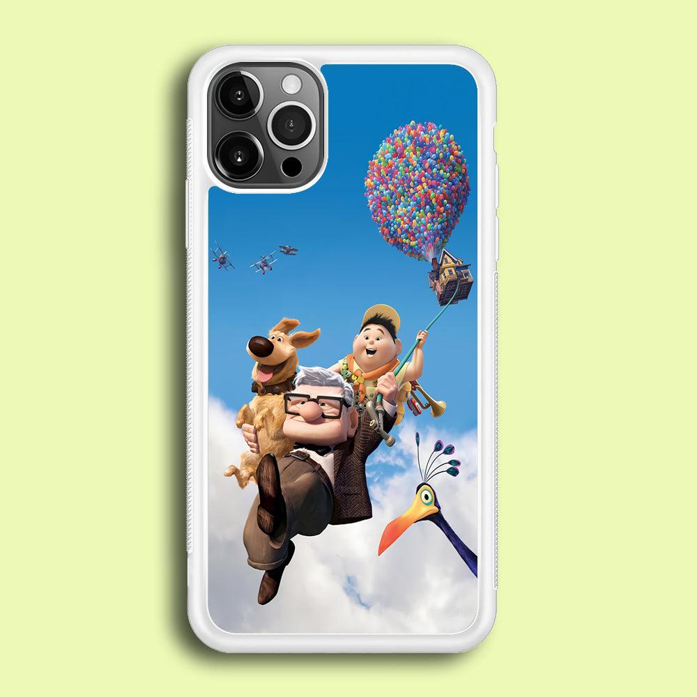 UP Fly in The Sky iPhone 12 Pro Case-Rubber / White (2D Case)-Xtracase