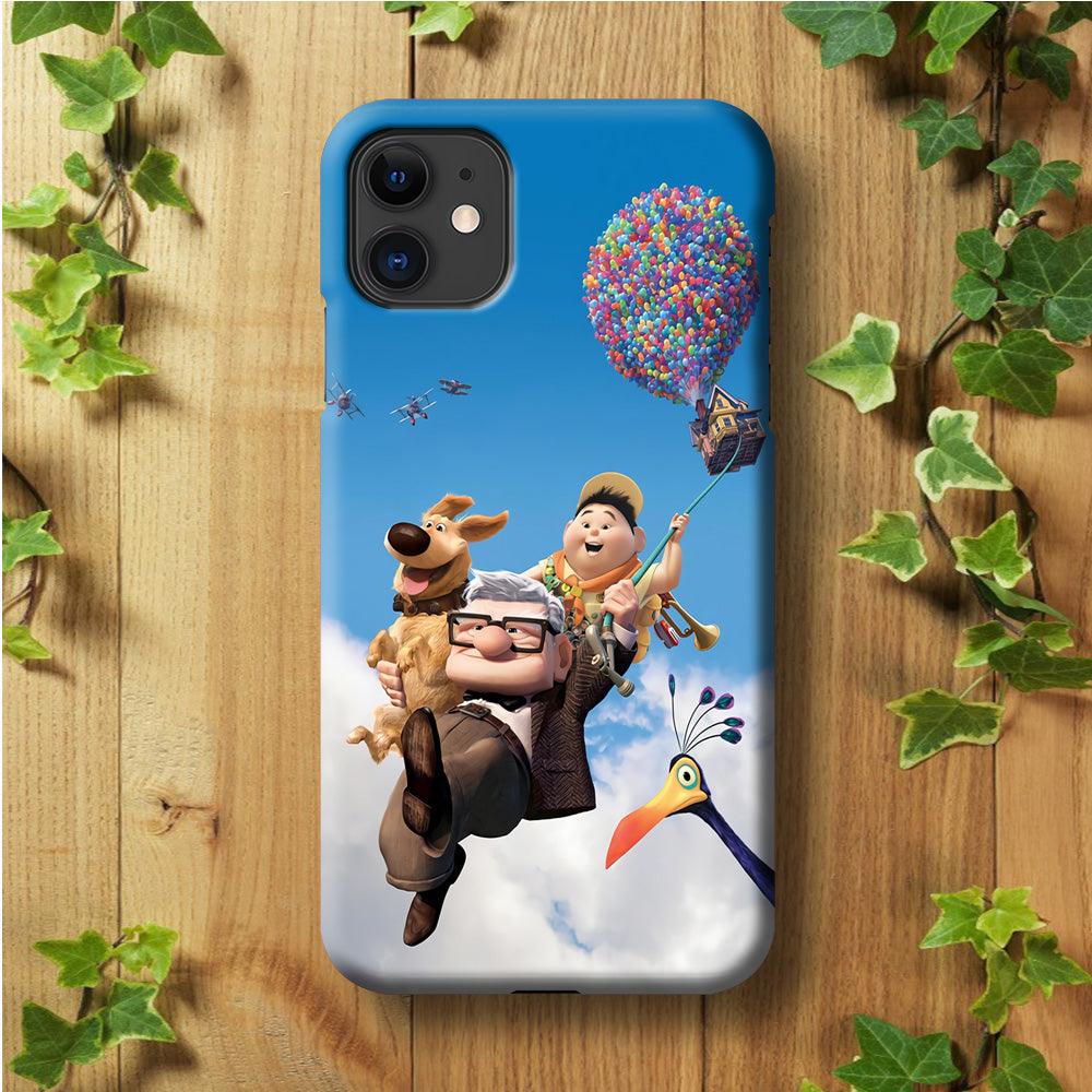 UP Fly in The Sky iPhone 11 Case-Plastic / Full Wrap (3D Case)-Xtracase