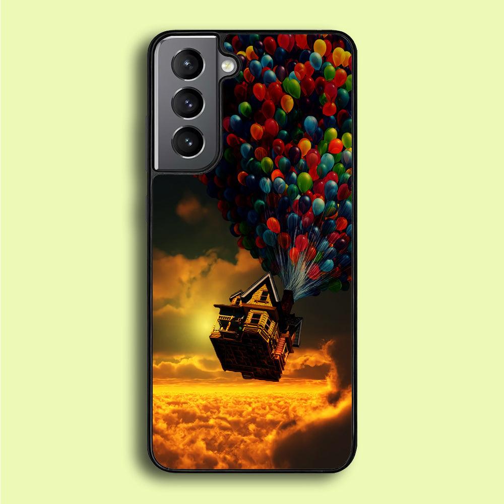 UP Flying House Sunset Samsung Galaxy A16 Case-Rubber / Black (2D Case)-Xtracase