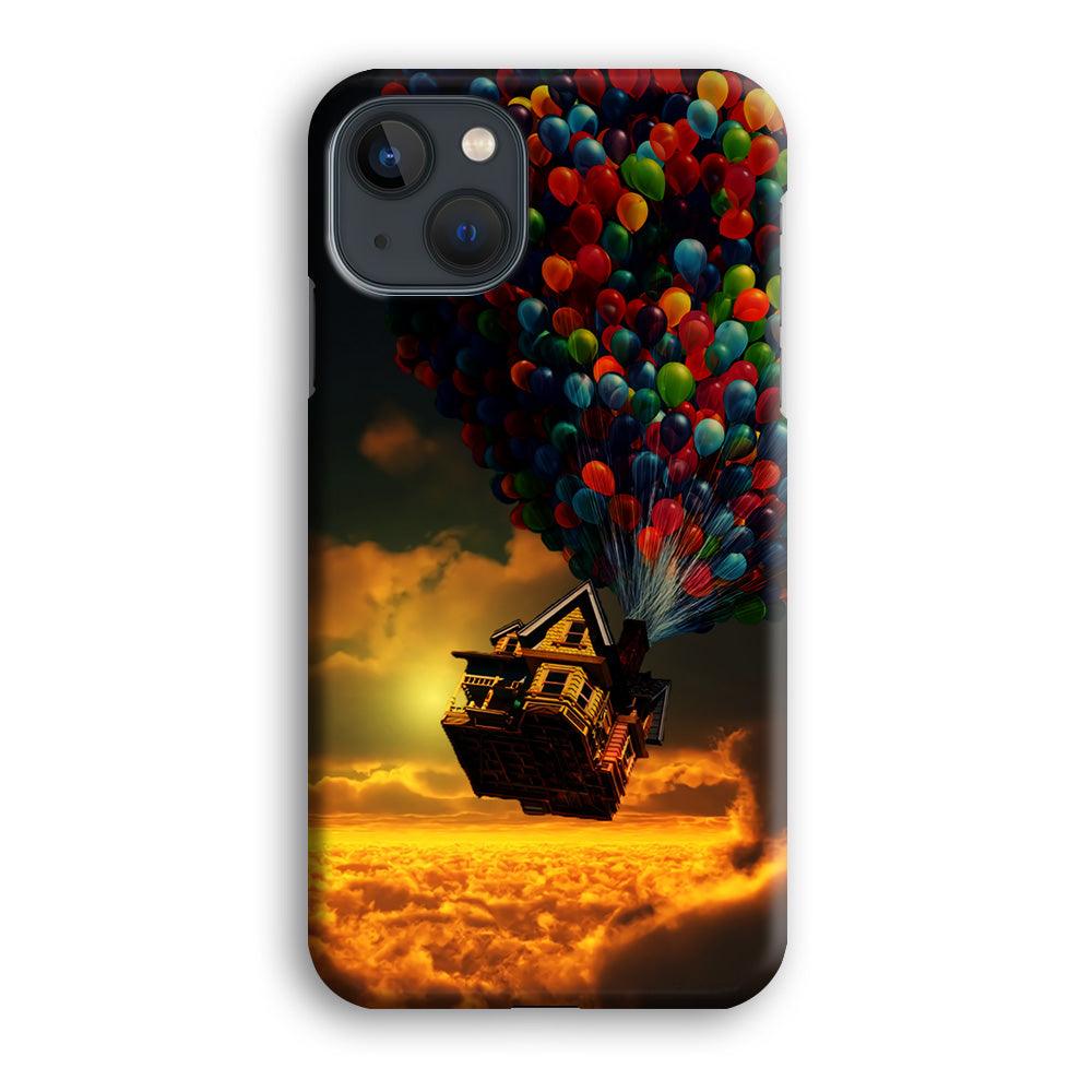 UP Flying House Sunset iPhone 13 Pro Case-Plastic / Full Wrap (3D Case)-Xtracase