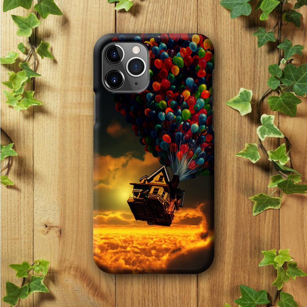 UP Flying House Sunset iPhone 11 Pro Max Case-Plastic / Full Wrap (3D Case)-Xtracase