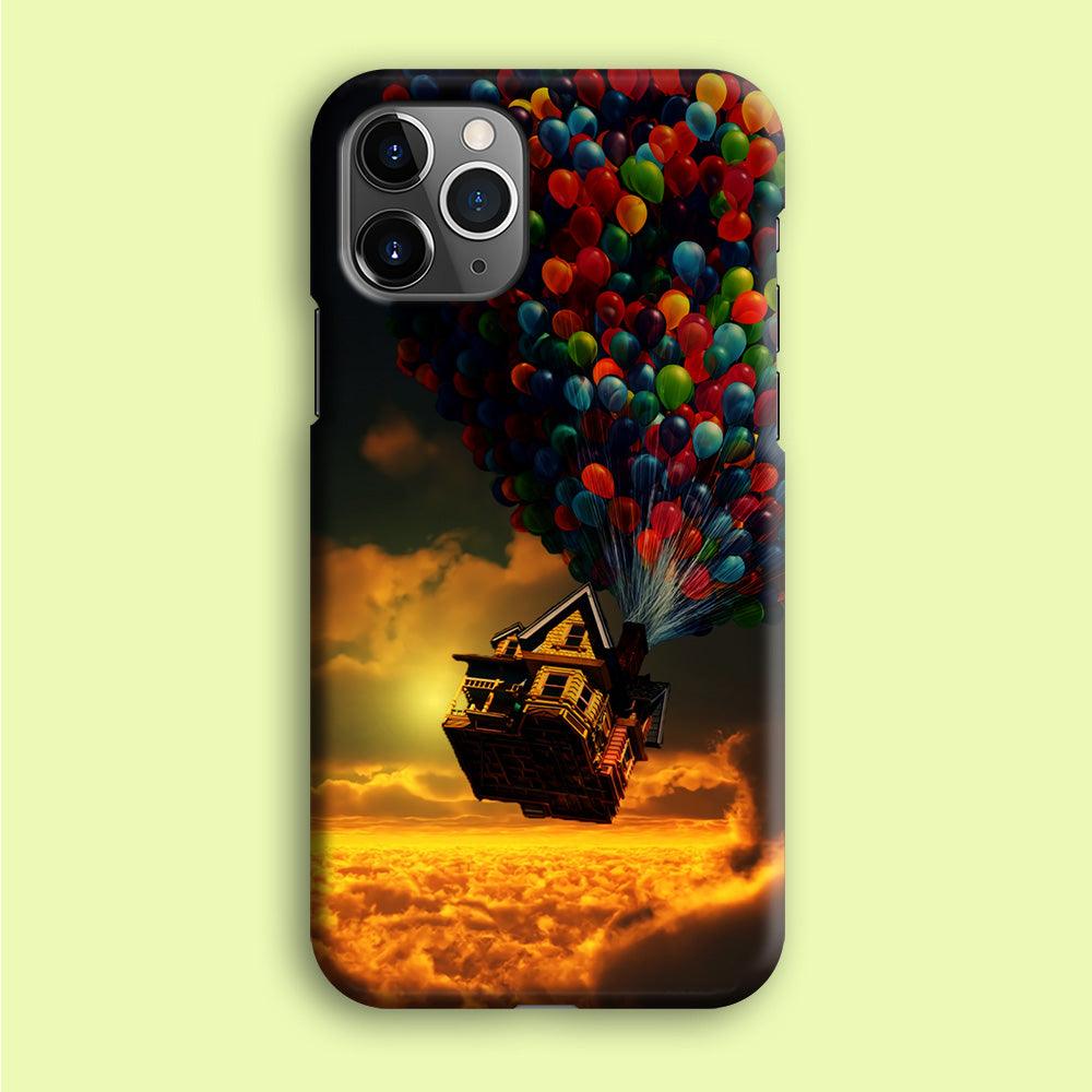 UP Flying House Sunset iPhone 12 Pro Case-Plastic / Full Wrap (3D Case)-Xtracase