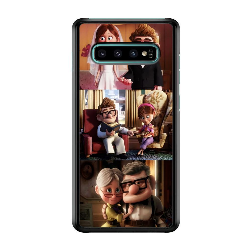 UP True Love Forever Samsung Galaxy S10 Case-Rubber / Black (2D Case)-Xtracase