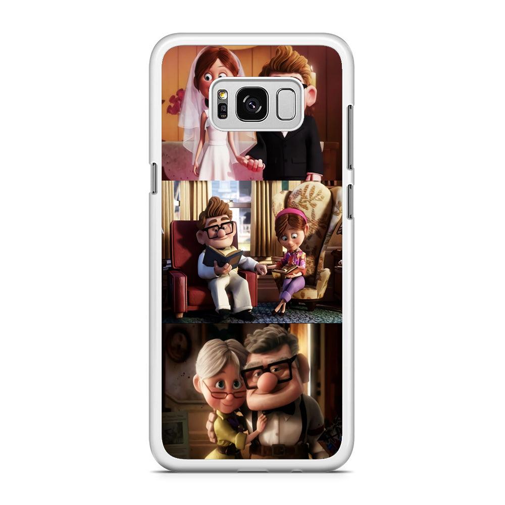 UP True Love Forever Samsung Galaxy S8 Plus Case-Rubber / White (2D Case)-Xtracase