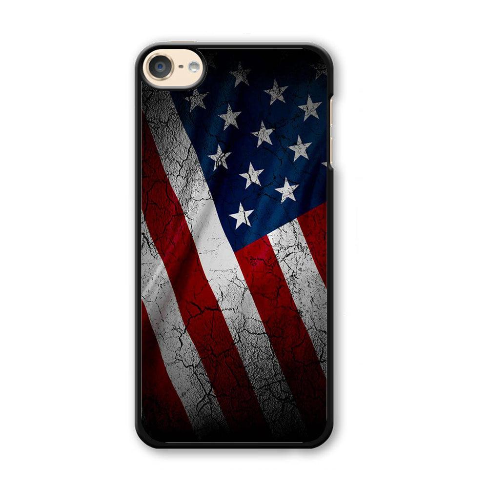 USA Flag 001 iPod Touch 6 Case-Plastic / Full Wrap (3D Case)-Xtracase