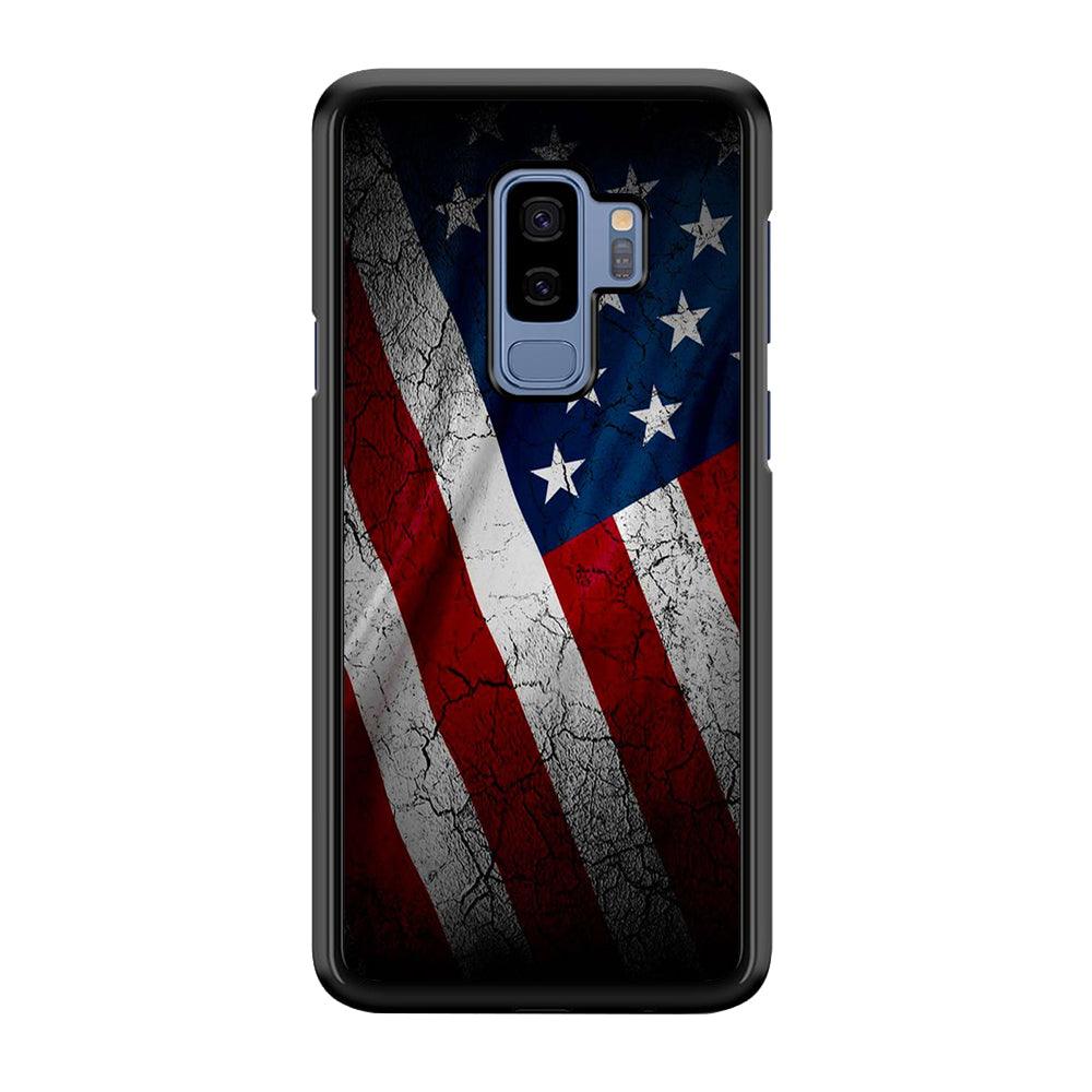 USA Flag 001 Samsung Galaxy S9 Plus Case-Plastic / Full Wrap (3D Case)-Xtracase