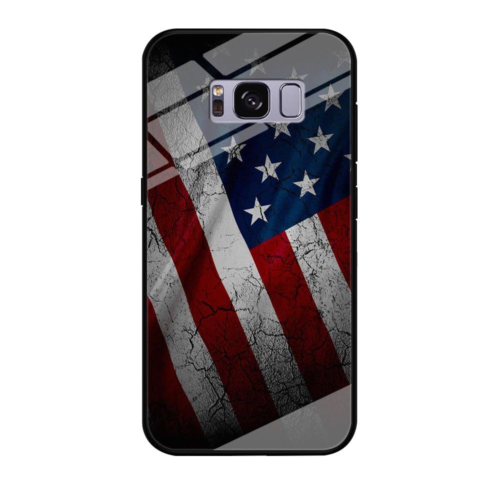 USA Flag 001 Samsung Galaxy S8 Plus Case-Tempered Glass Case-Xtracase