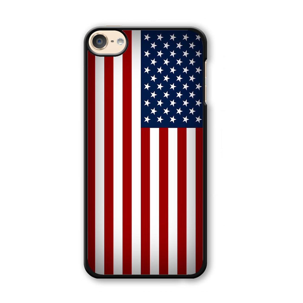 USA Flag 003 iPod Touch 6 Case-Plastic / Full Wrap (3D Case)-Xtracase
