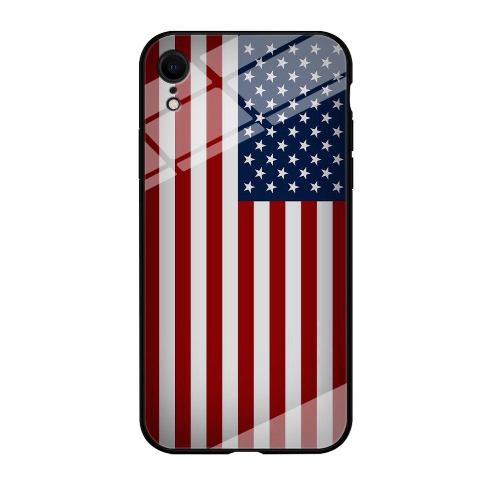 USA Flag 003 iPhone XR Case-Tempered Glass Case-Xtracase