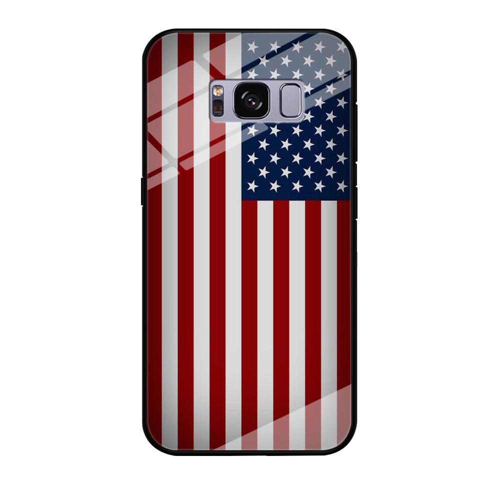 USA Flag 003 Samsung Galaxy S8 Plus Case-Tempered Glass Case-Xtracase