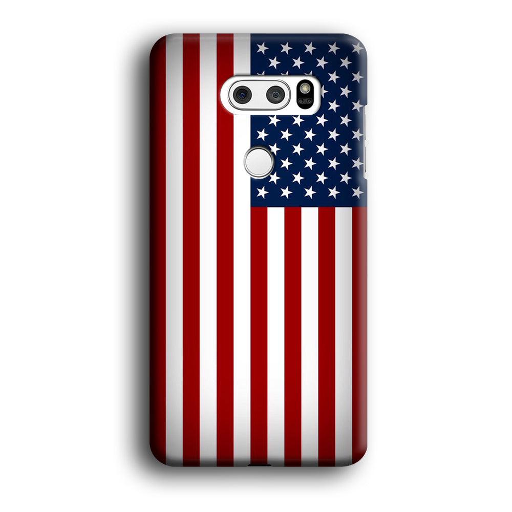 USA Flag 003 LG V30 3D Case-Xtracase