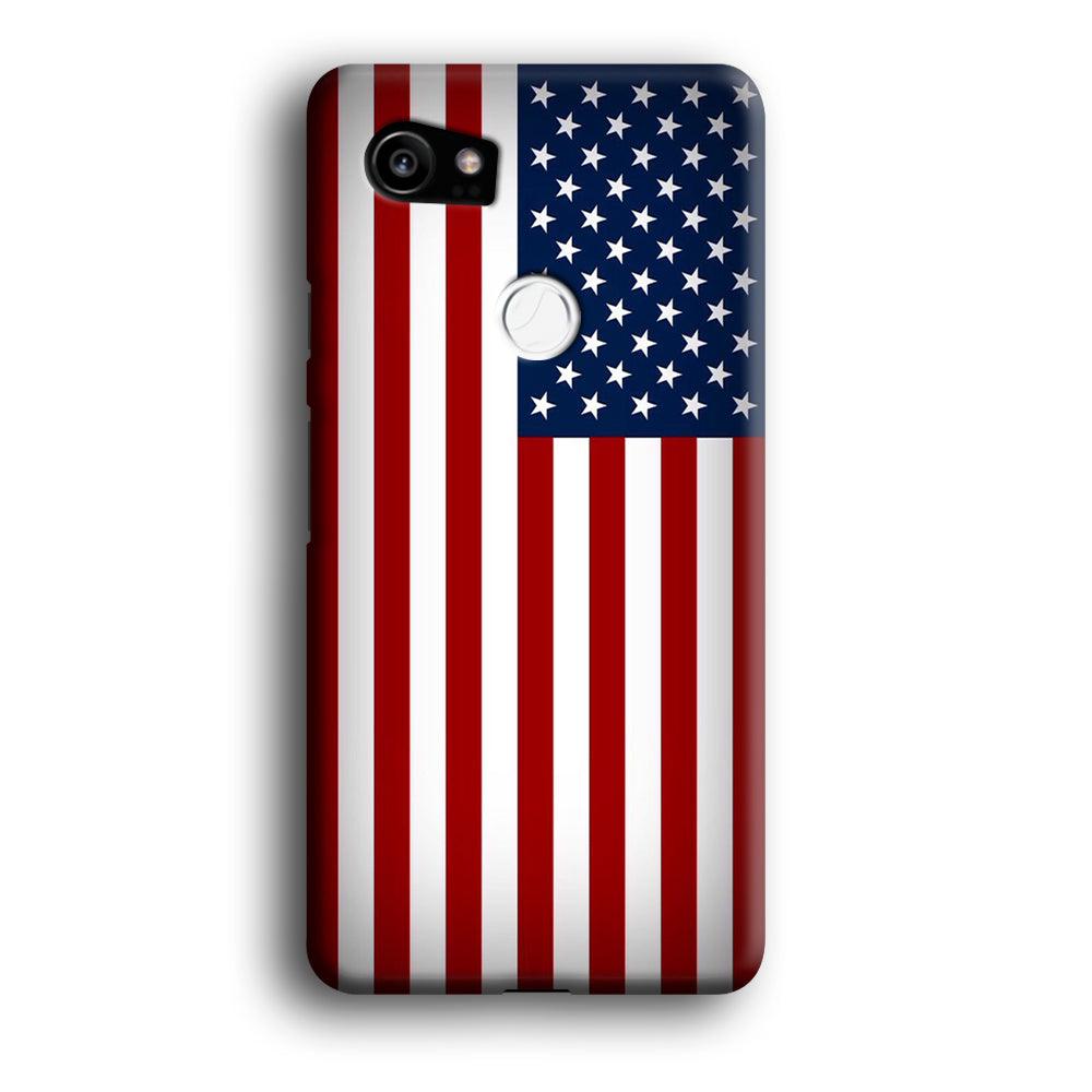 USA Flag 003 Google Pixel 2 XL 3D Case-Xtracase