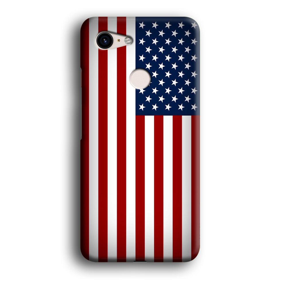 USA Flag 003 Google Pixel 3 3D Case-Xtracase