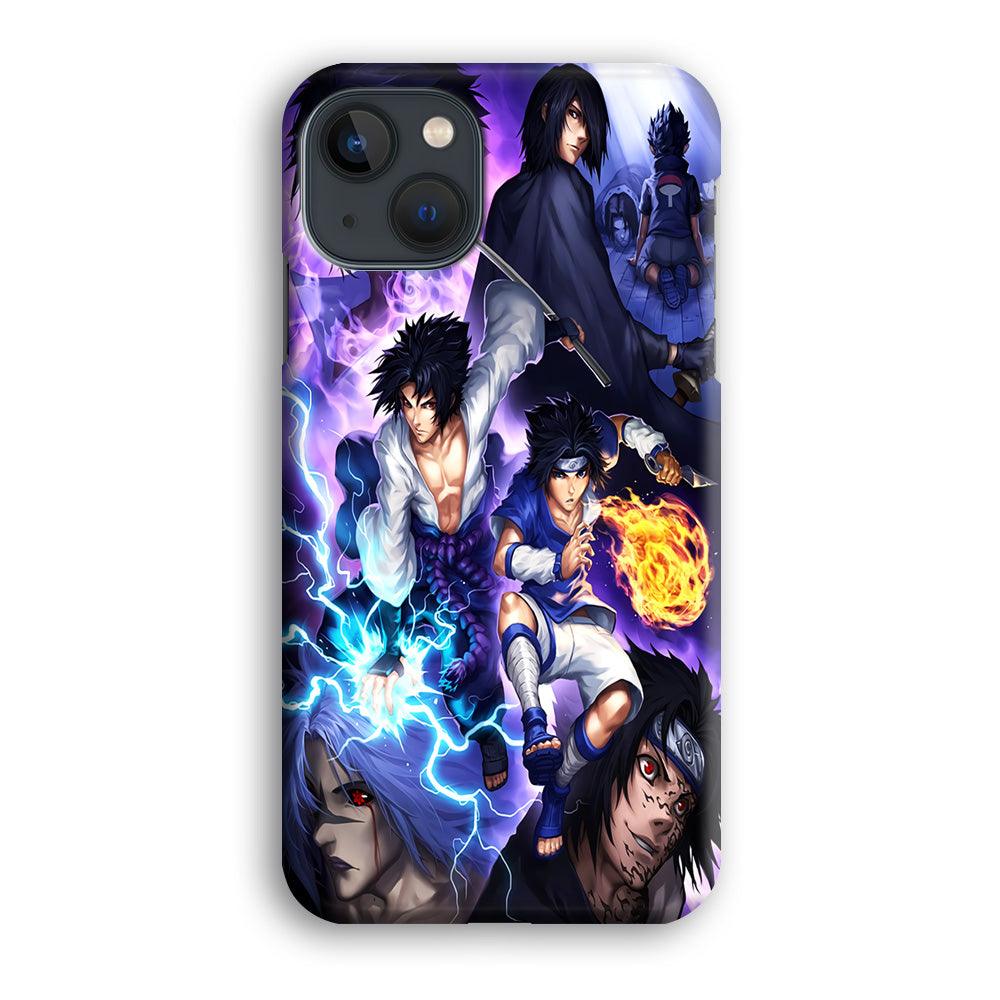Uchiha Sasuke Transformation iPhone 13 Case-Plastic / Full Wrap (3D Case)-Xtracase