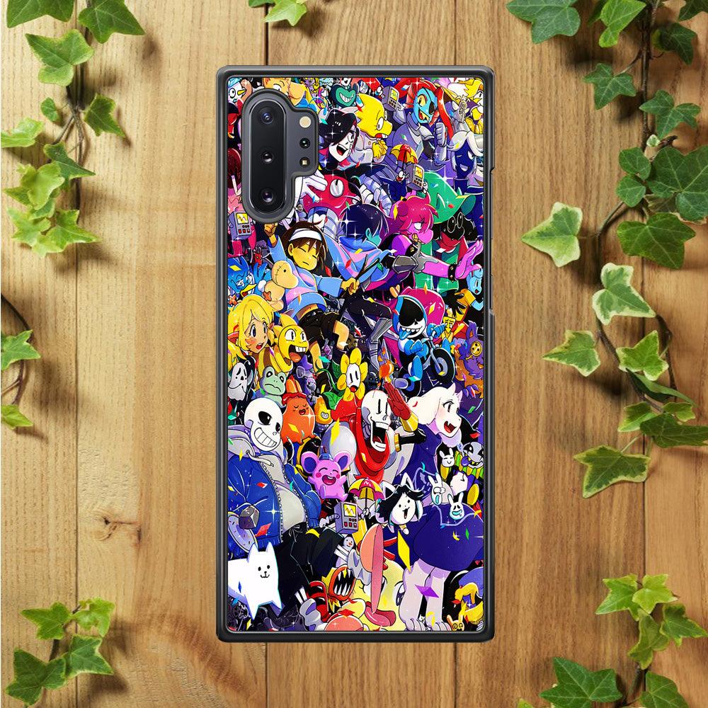 Undertale All Character Samsung Galaxy Note 10 Plus Case-Plastic / Full Wrap (3D Case)-Xtracase
