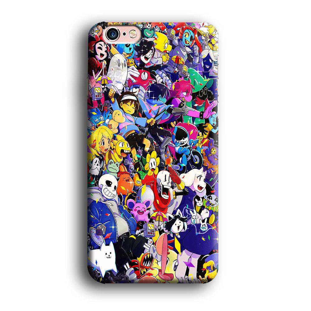 Undertale All Character iPhone 6 Plus | 6s Plus Case-Plastic / Full Wrap (3D Case)-Xtracase