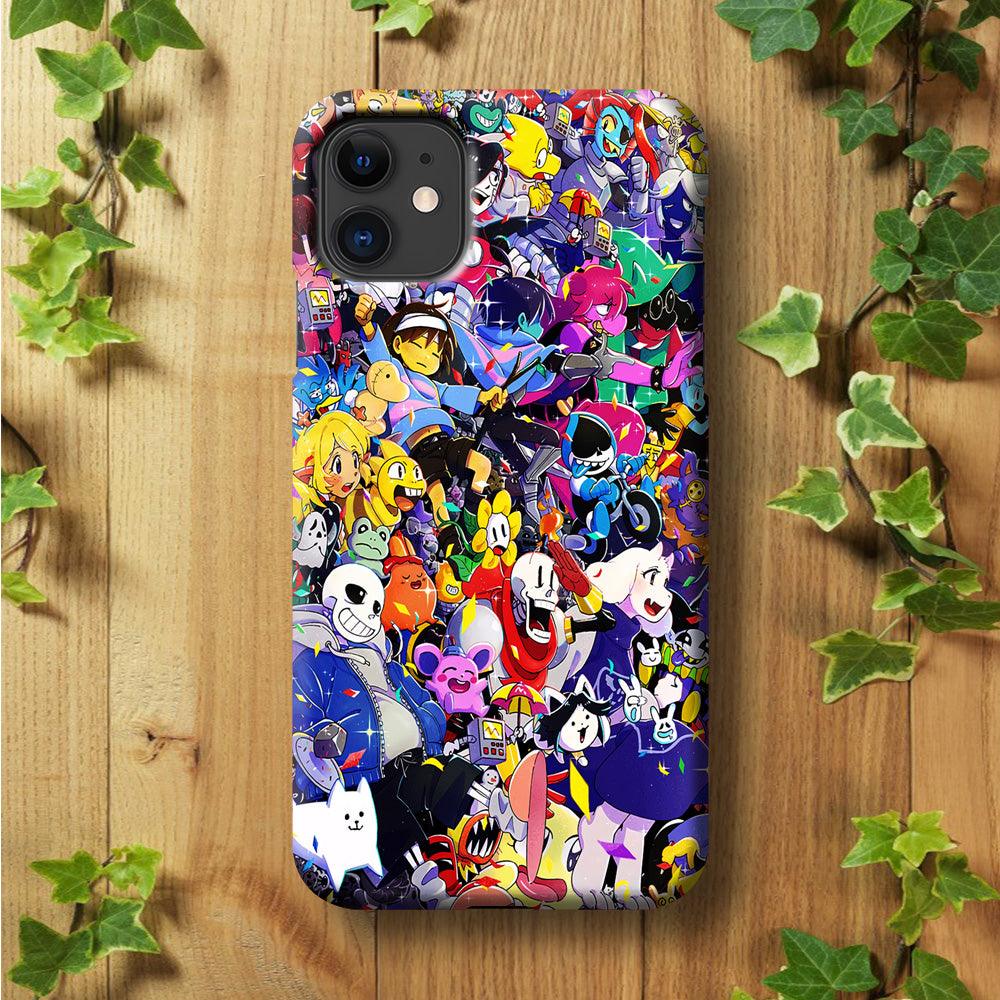Undertale All Character iPhone 11 Case-Plastic / Full Wrap (3D Case)-Xtracase