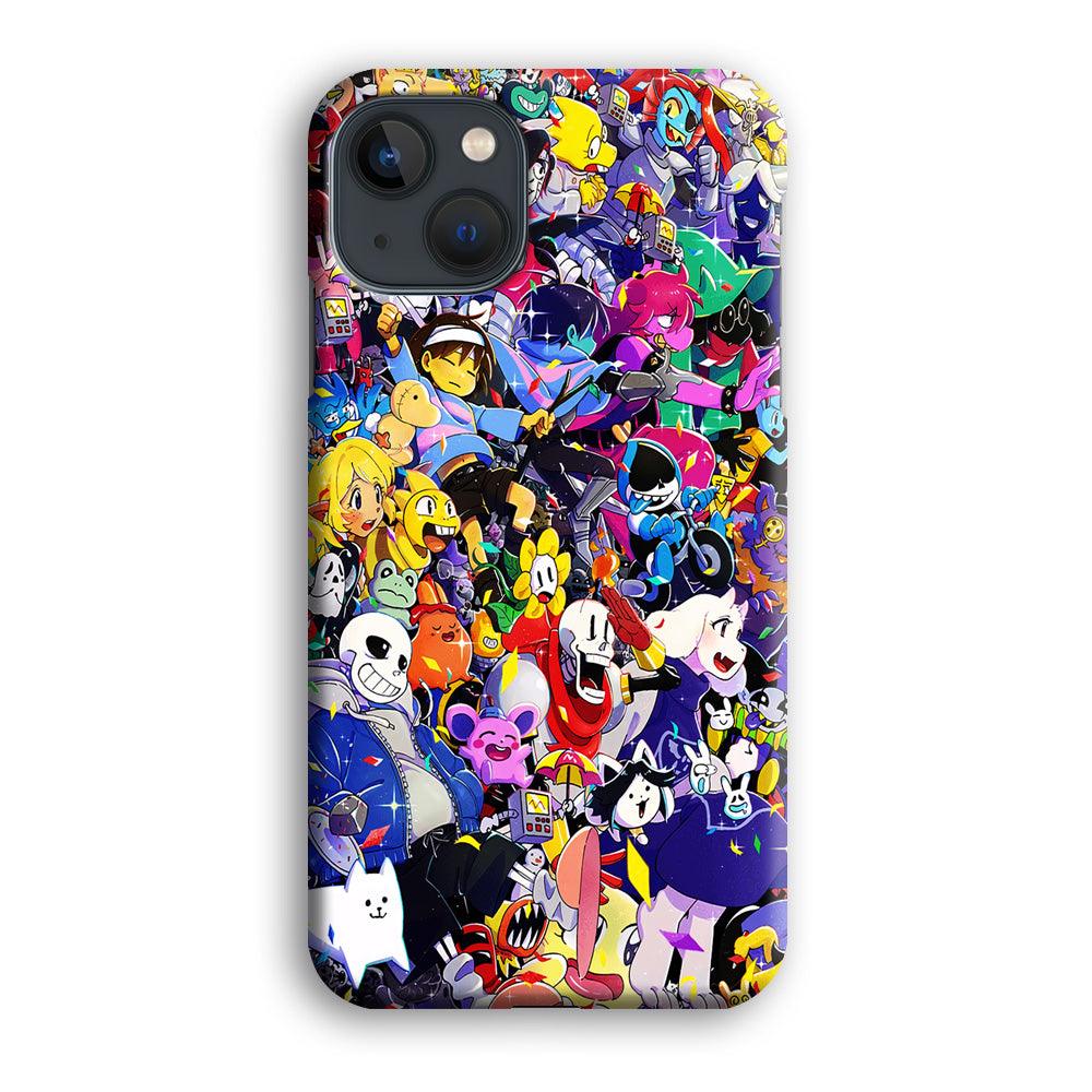 Undertale All Character iPhone 13 Pro Case-Plastic / Full Wrap (3D Case)-Xtracase