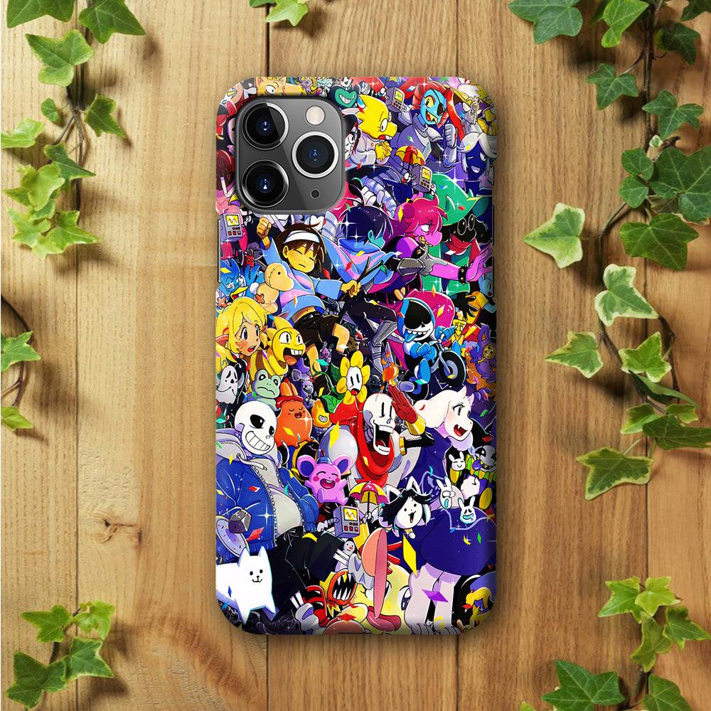Undertale All Character iPhone 11 Pro Max Case-Plastic / Full Wrap (3D Case)-Xtracase