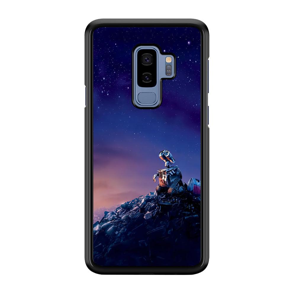 Wall-e Looks Up at The Sky Samsung Galaxy S9 Plus Case-Plastic / Full Wrap (3D Case)-Xtracase