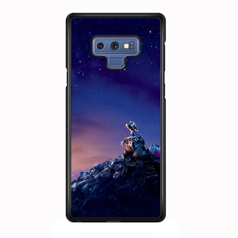 Wall-e Looks Up at The Sky Samsung Galaxy Note 9 Case-Plastic / Full Wrap (3D Case)-Xtracase