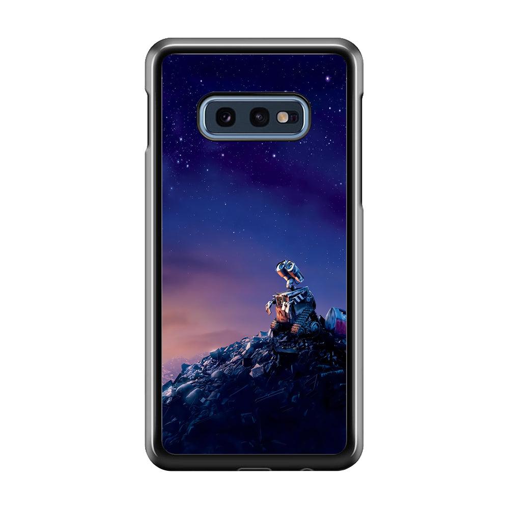 Wall-e Looks Up at The Sky Samsung Galaxy S10E Case-Plastic / Full Wrap (3D Case)-Xtracase