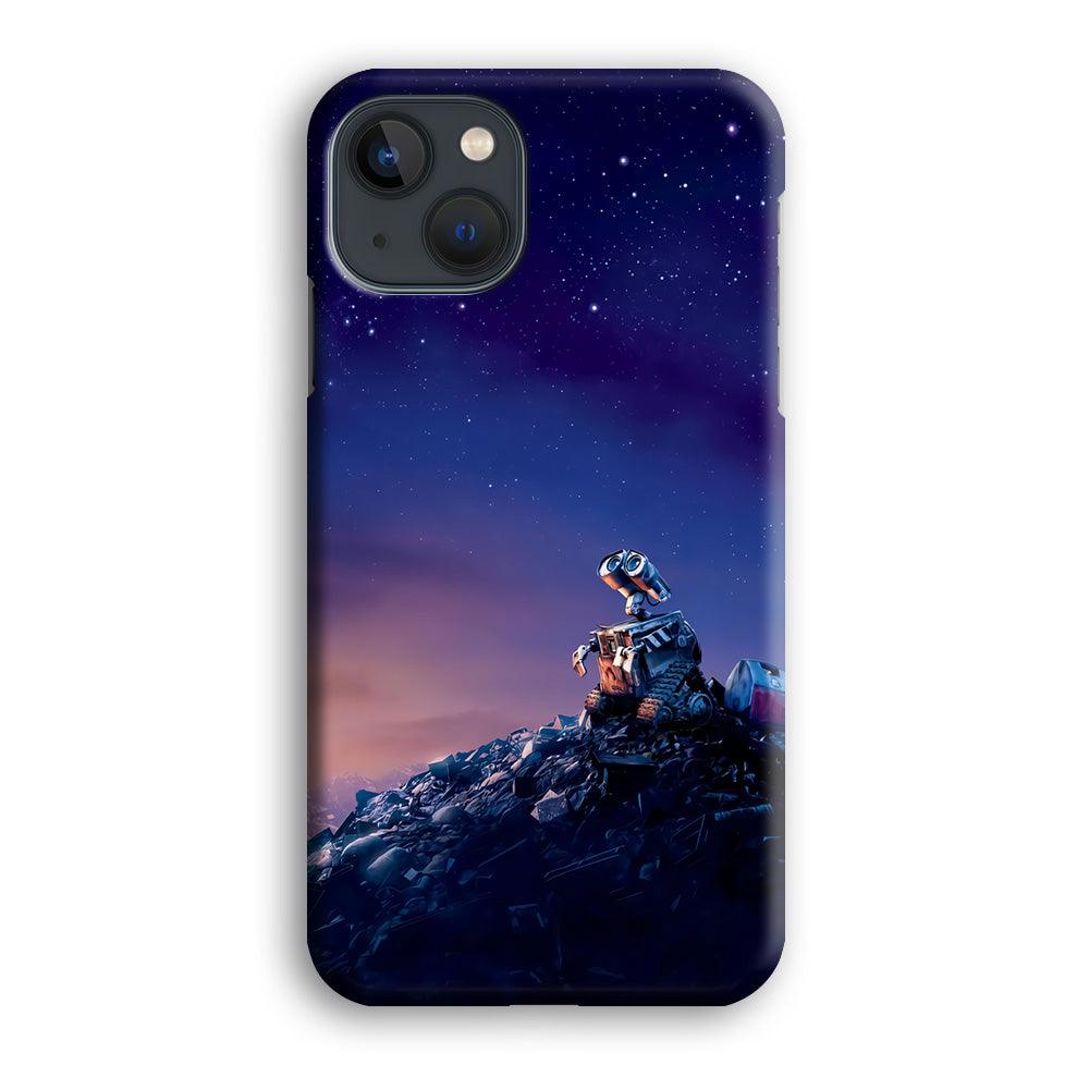 Wall-e Looks Up at The Sky iPhone 13 Case-Plastic / Full Wrap (3D Case)-Xtracase
