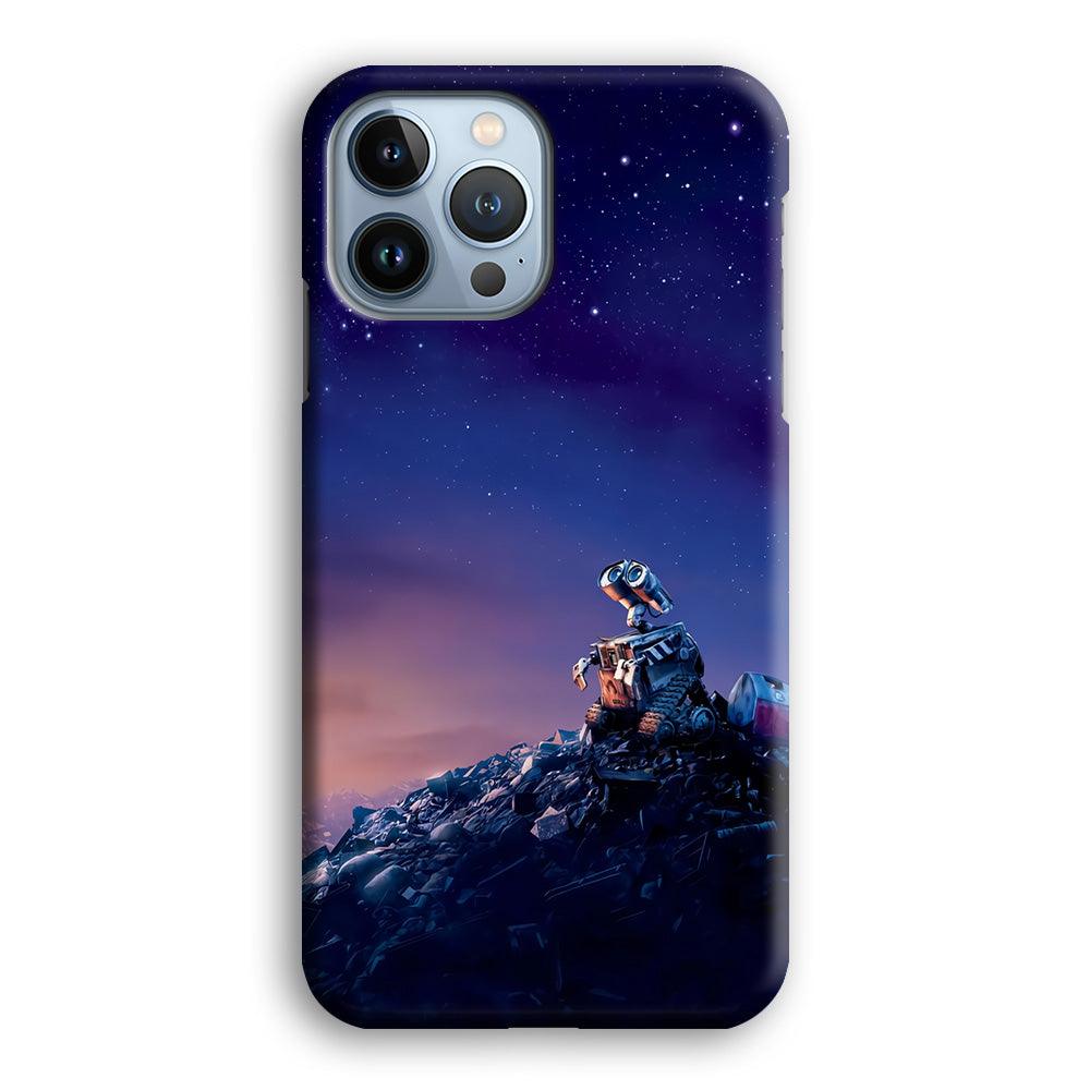 Wall-e Looks Up at The Sky iPhone 13 Pro Case-Plastic / Full Wrap (3D Case)-Xtracase