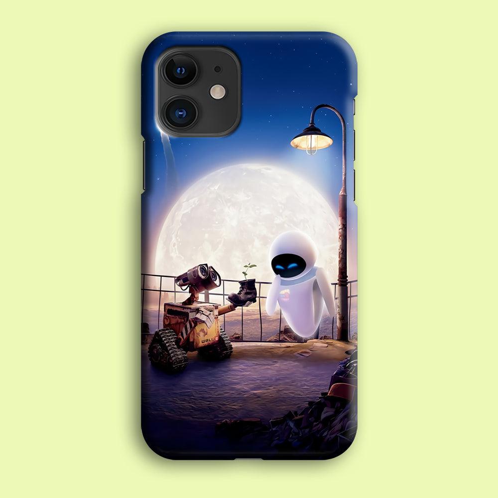 Wall-e With The Couple iPhone 12 Mini Case-Plastic / Full Wrap (3D Case)-Xtracase