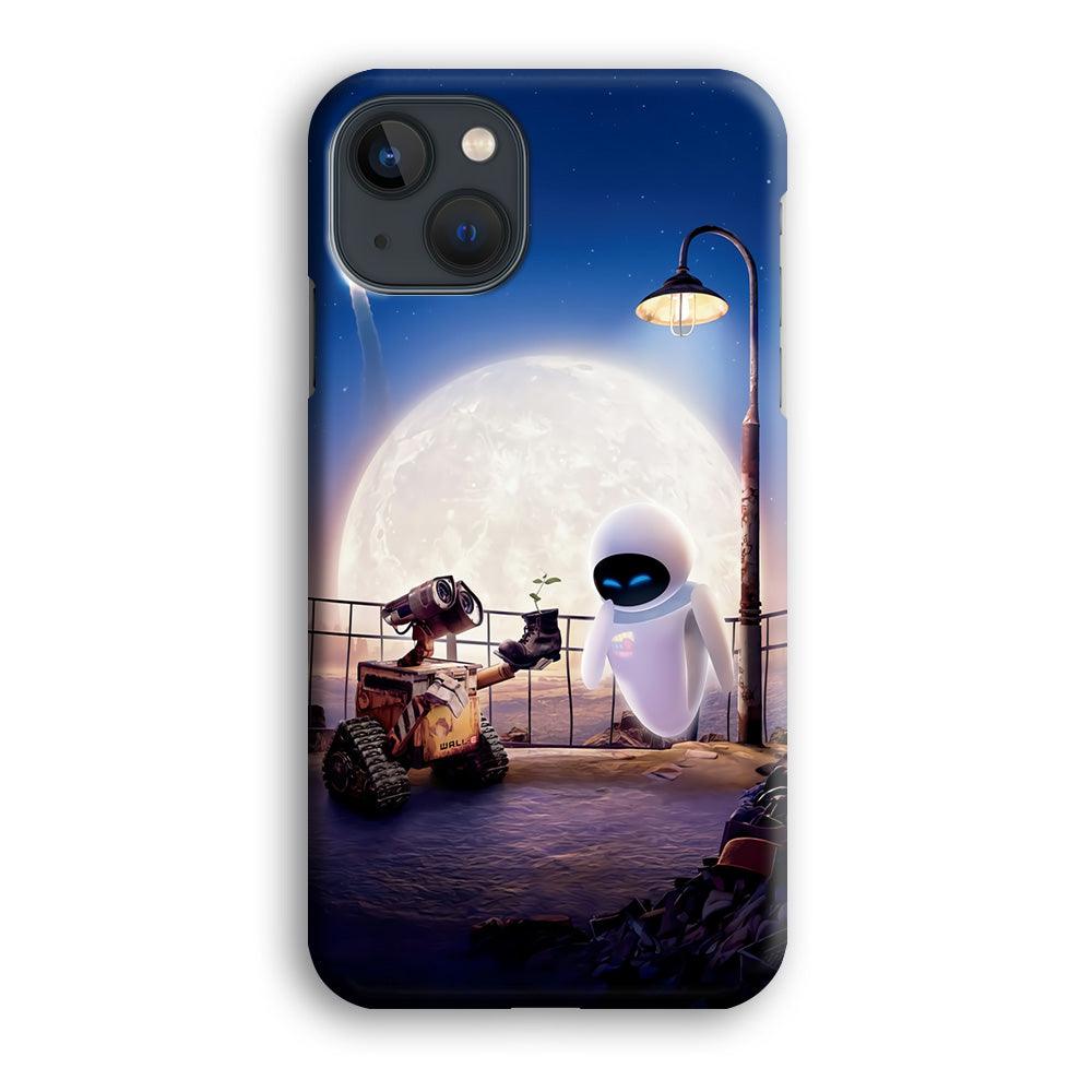 Wall-e With The Couple iPhone 13 Mini Case-Plastic / Full Wrap (3D Case)-Xtracase