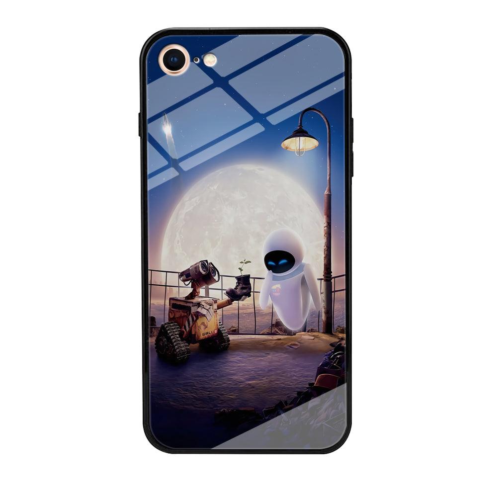 Wall-e With The Couple iPhone 7 Case-Tempered Glass Case-Xtracase