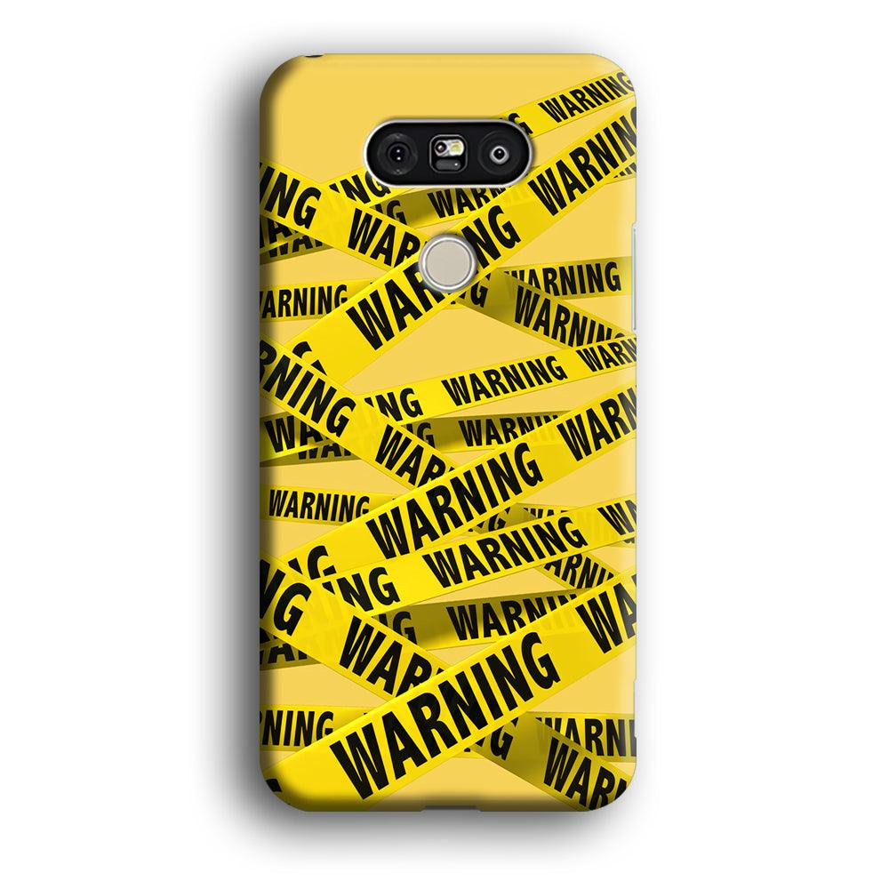 Warning Line Yellow LG G5 3D Case-Xtracase