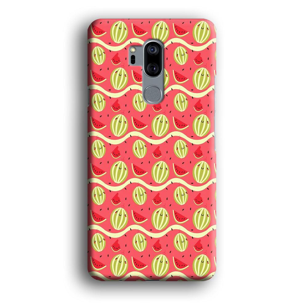 Watermelon Pattern Red LG G7 ThinQ 3D Case-Xtracase