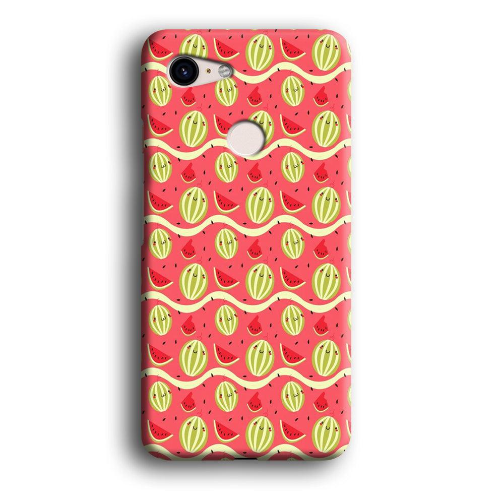 Watermelon Pattern Red Google Pixel 3 3D Case-Xtracase