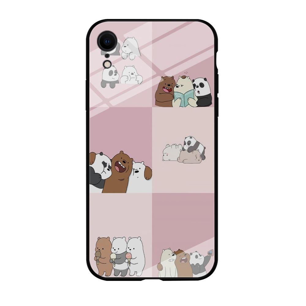 We Bare Bear Daily Life iPhone XR Case-Tempered Glass Case-Xtracase