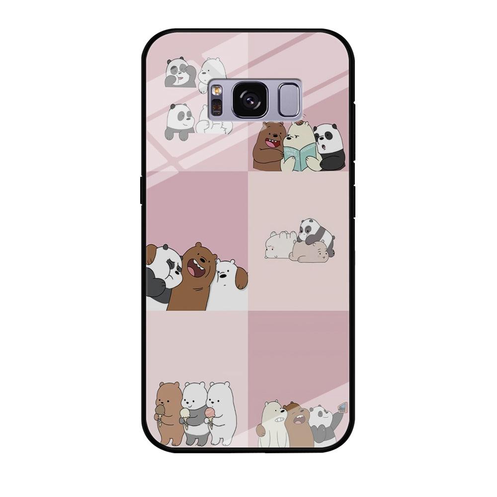We Bare Bear Daily Life Samsung Galaxy S8 Case-Tempered Glass Case-Xtracase