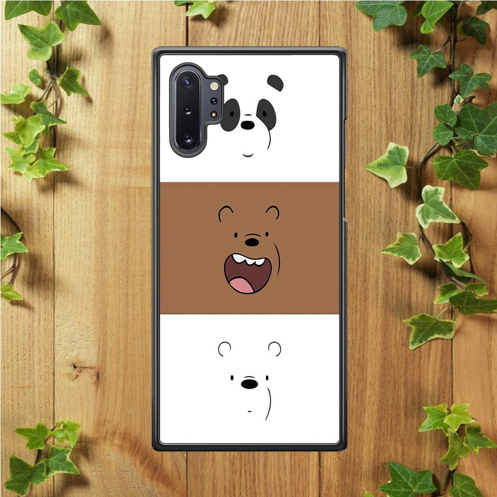 We Bare Bear Face Samsung Galaxy Note 10 Plus Case-Plastic / Full Wrap (3D Case)-Xtracase