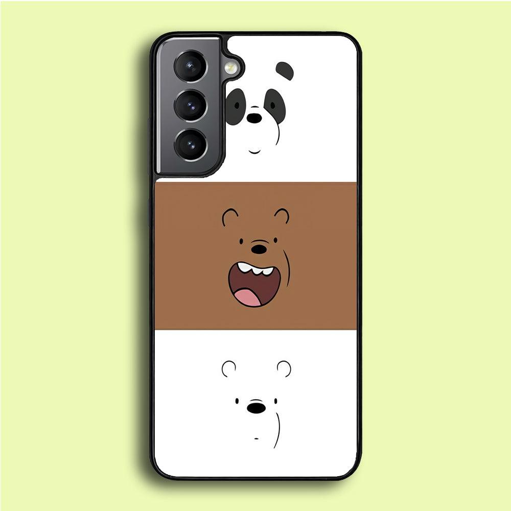 We Bare Bear Face Samsung Galaxy A16 Case-Plastic / Full Wrap (3D Case)-Xtracase