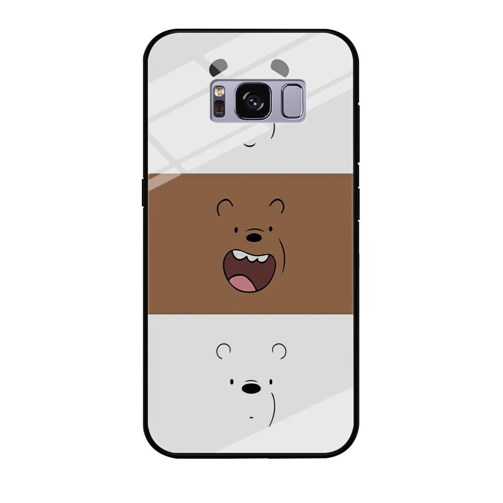We Bare Bear Face Samsung Galaxy S8 Case-Tempered Glass Case-Xtracase